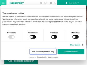 'kaspersky.de' screenshot
