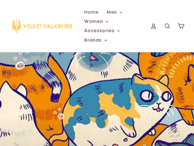 velvetvalkyrie.com homepage screenshot