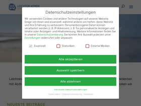 'leichter-atmen.de' screenshot