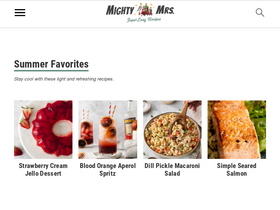 'mightymrs.com' screenshot