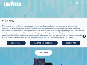 'lavazzausa.com' screenshot