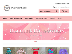dancewearresale.com homepage screenshot