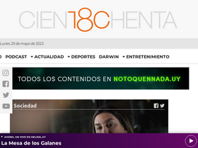 '180.com.uy' screenshot