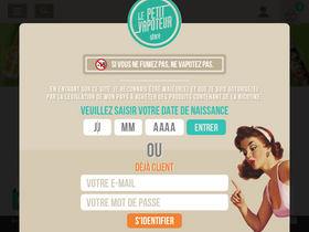 'lepetitvapoteur.com' screenshot