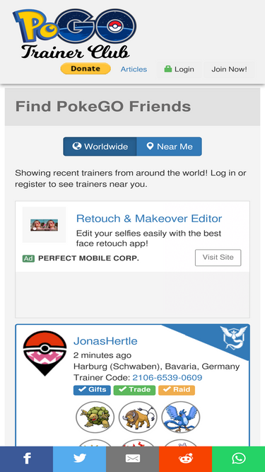 PoGO Trainer Club - Find PokemonGO Friends