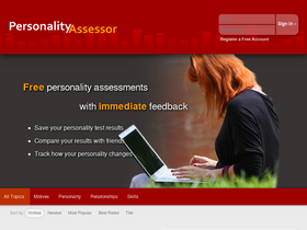 'personalityassessor.com' screenshot