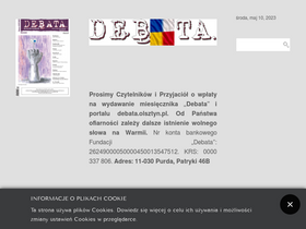 'debata.olsztyn.pl' screenshot