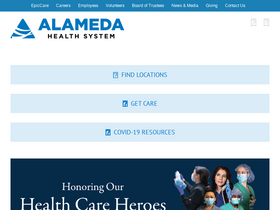 'alamedahealthsystem.org' screenshot