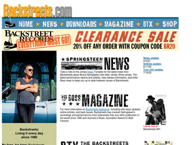 'backstreets.com' screenshot