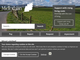 'midlothian.gov.uk' screenshot