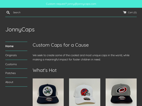 jonnycaps.com homepage screenshot