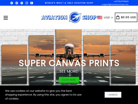 'aviationshop.com' screenshot