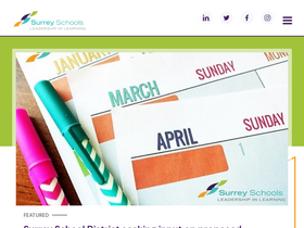 'surreyschools.ca' screenshot