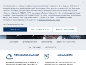 'inail.it' screenshot