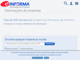 'einforma.pt' screenshot