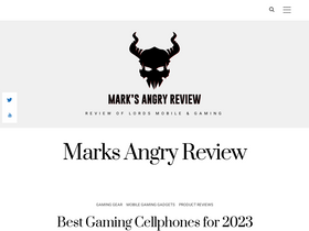 'marksangryreview.com' screenshot