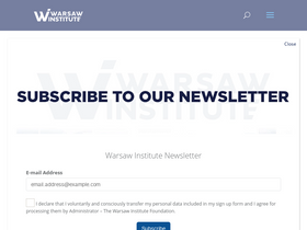 'warsawinstitute.org' screenshot