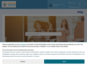 'nuevosvecinos.com' screenshot
