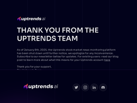 Uptrends.ai - The first AI stock market news monitoring platform made for DIY investors. Uptrends.ai analyzes chatter to help you find the trends & events that matter.