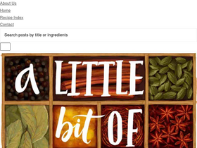 'alittlebitofspice.com' screenshot