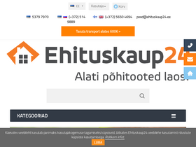 'ehituskaup24.ee' screenshot