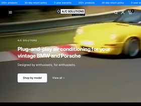 A/C Solutions homepage screenshot