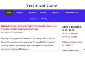 'technicalcube.in' screenshot