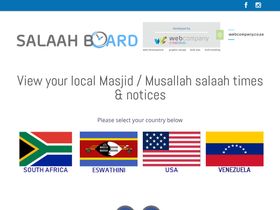 'salaahboard.co.za' screenshot
