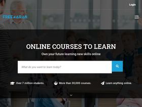 'free4arab.net' screenshot