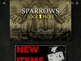 'sparrowslockpicks.com' screenshot