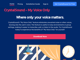 CrystalSound - Enhance, modify, and clarify audio with AI-driven precision and privacy.