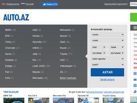 'auto.az' screenshot