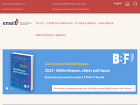 'enssib.fr' screenshot