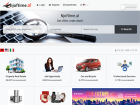 'njoftime.al' screenshot