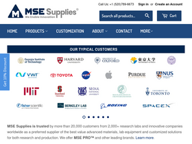 'msesupplies.com' screenshot