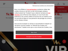 'moulinex.be' screenshot