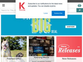'koorong.com' screenshot
