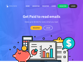 'clicksgenie.com' screenshot
