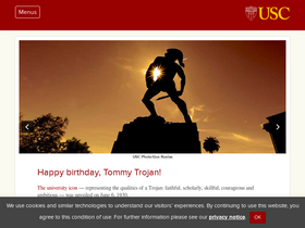 'usc.edu' screenshot