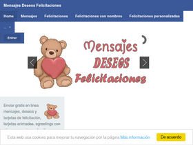 'mensajesdeseosfelicitaciones.com' screenshot