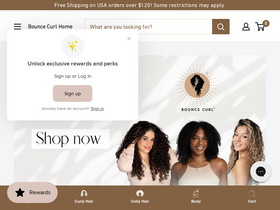 'bouncecurl.com' screenshot