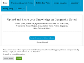'geographynotes.com' screenshot