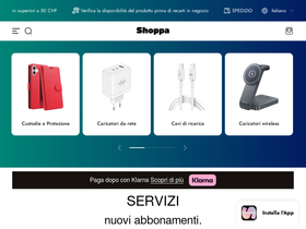 Shoppa homepage screenshot