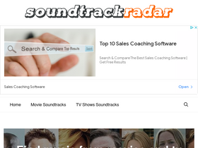 'soundtrackradar.com' screenshot