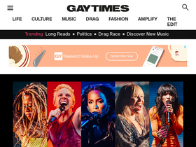 'gaytimes.co.uk' screenshot