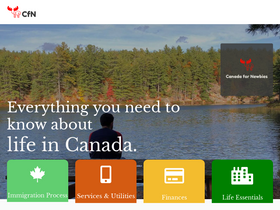 'canadafornewbies.com' screenshot