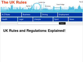 'theukrules.co.uk' screenshot