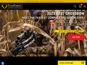 'tenpointcrossbows.com' screenshot