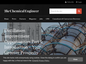 'thechemicalengineer.com' screenshot