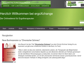 'ergotherapie.de' screenshot